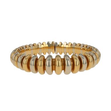 Brazalete Bulgari Celtica de oro amarillo y oro blanco