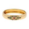 Bracelet années 90 Cartier Byzantine en or jaune, diamants et pierres de couleurs - 00pp thumbnail
