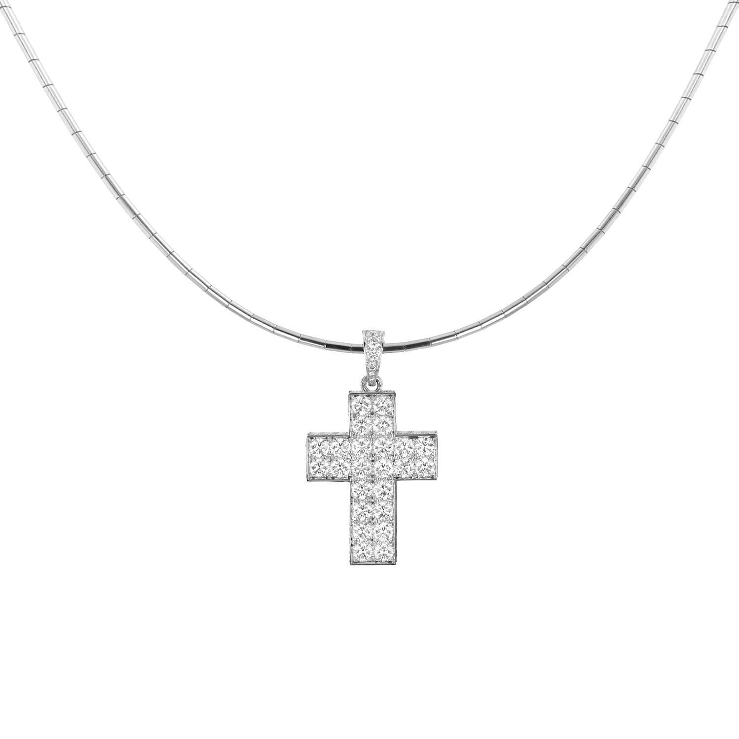 Cartier necklace in white gold and diamonds