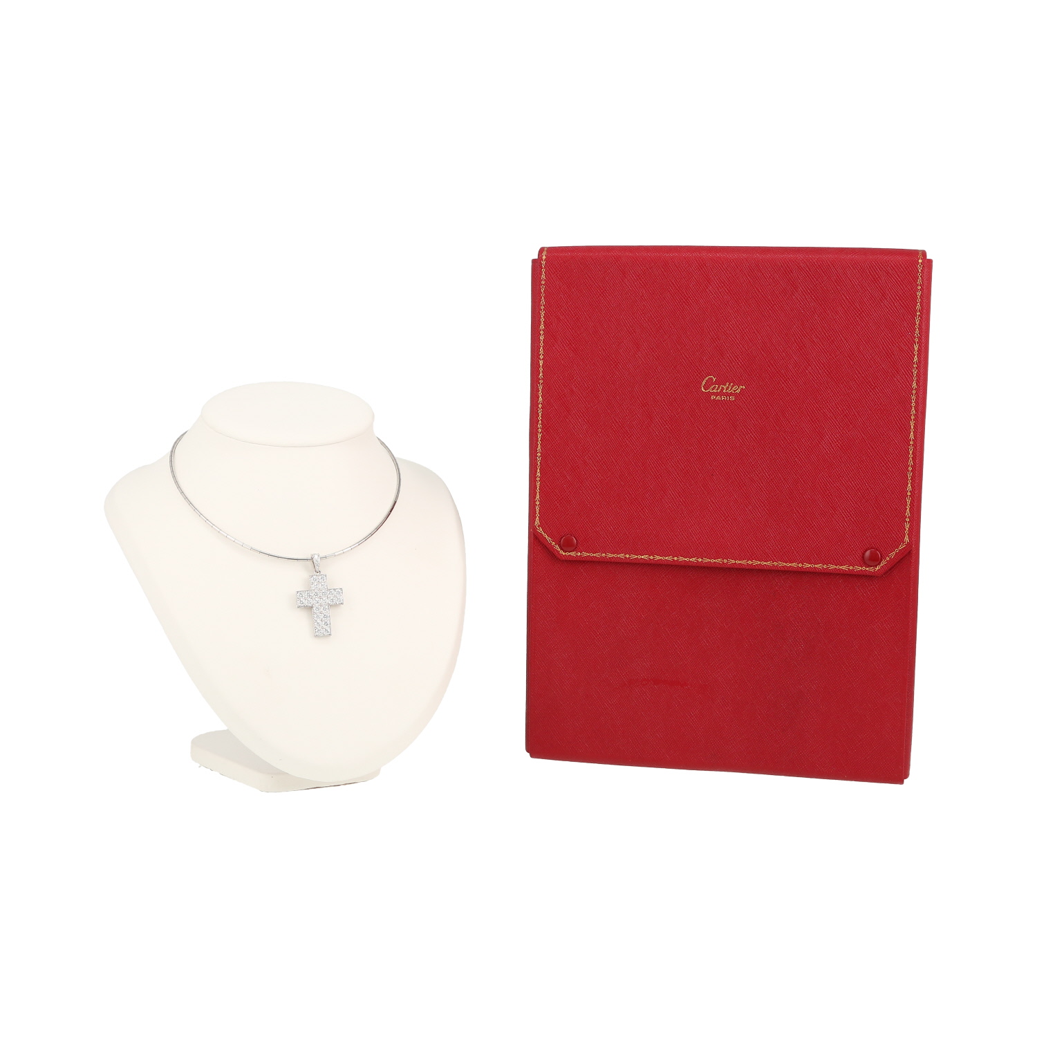 Collier Cartier  en or blanc et diamants - Detail D2