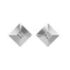 Paire de boucles d'oreilles Chopard Ice Cube en or blanc et diamants - 360 thumbnail