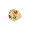 Bulgari Allegra ring in yellow gold, diamonds and colored stones - 00pp thumbnail