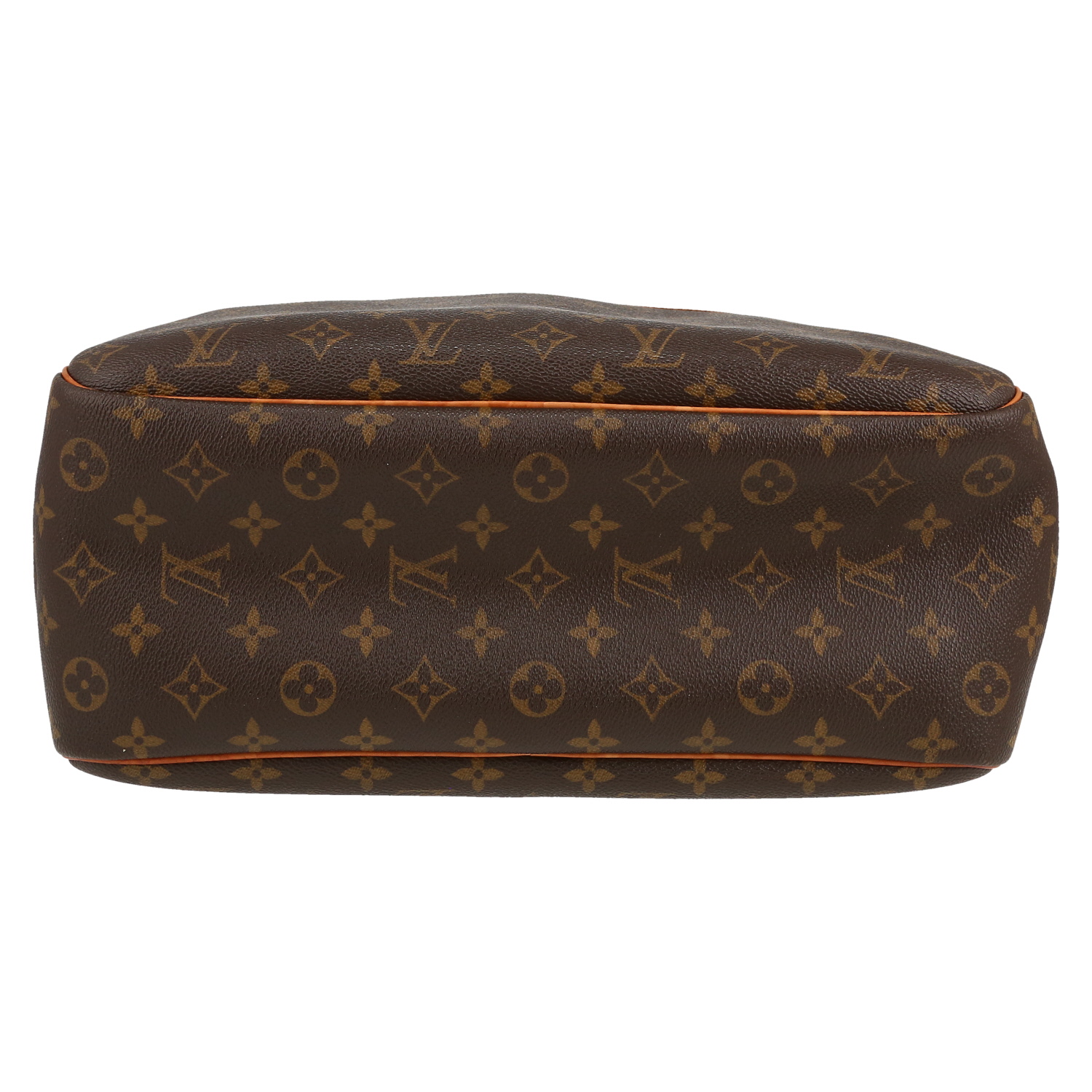 Borsa Louis Vuitton  Deauville in tela monogram marrone e pelle naturale - Detail D1