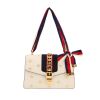 Gucci  Sylvie handbag  in ecru leather - 360 thumbnail