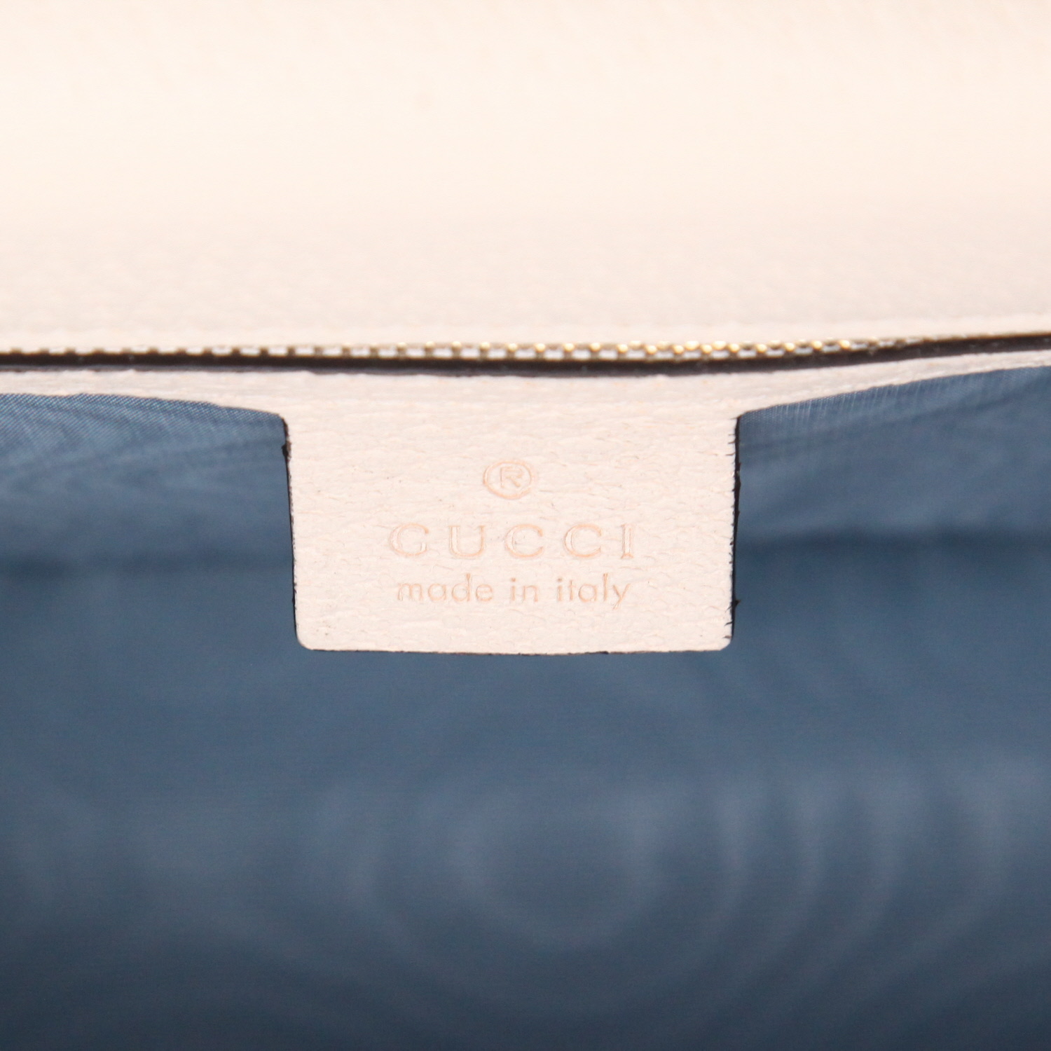 Borsa Gucci  Sylvie in pelle écru - Detail D2