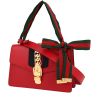 Gucci  Sylvie handbag  in red leather - 00pp thumbnail