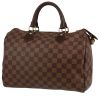 Bolso de mano Louis Vuitton  Speedy 30 en lona a cuadros ébano y cuero marrón - 00pp thumbnail