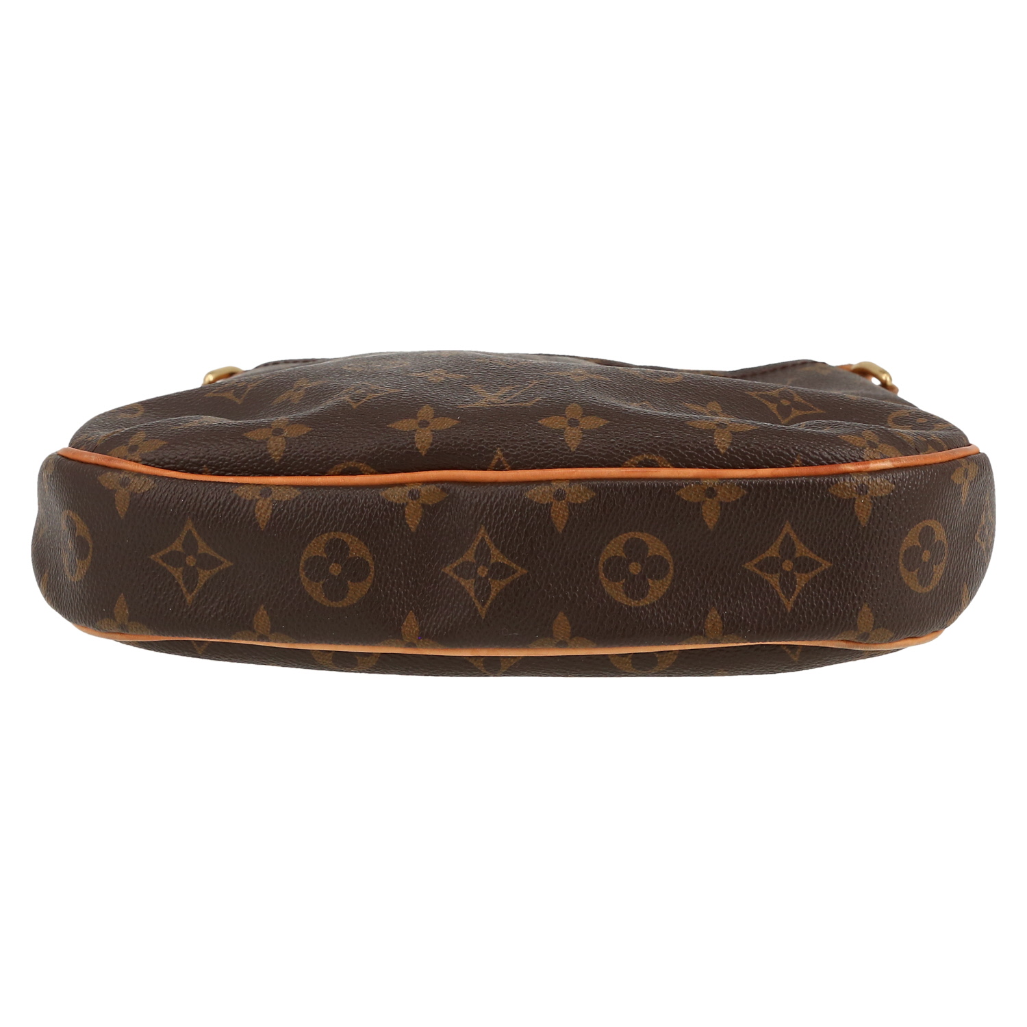 Bolso bandolera Louis Vuitton  Odeon en lona Monogram y cuero natural - Detail D1