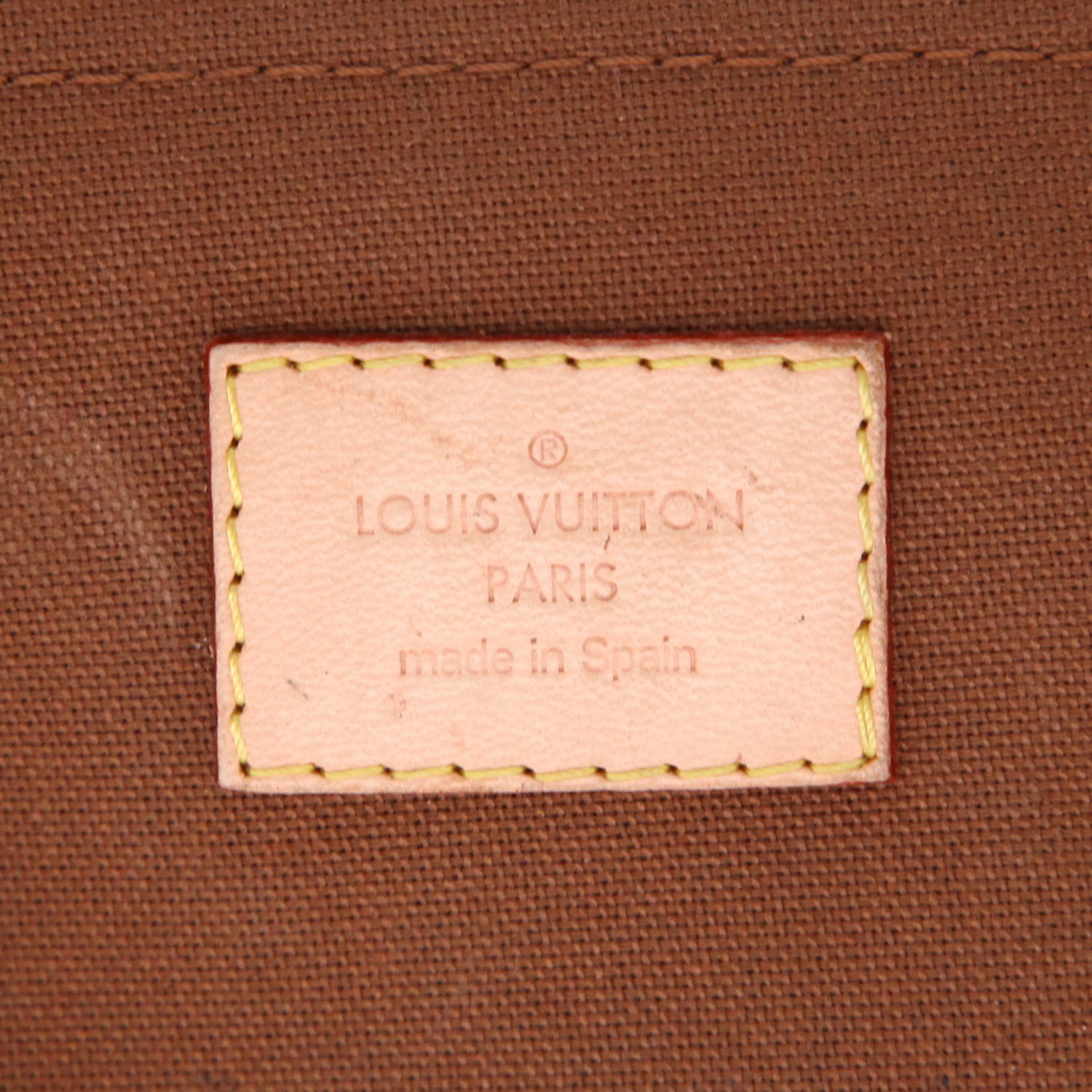 Bolso bandolera Louis Vuitton  Odeon en lona Monogram y cuero natural - Detail D2