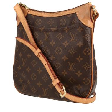 Bolso bandolera Louis Vuitton  Odeon en lona Monogram y cuero natural