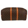 Bolsa de viaje Louis Vuitton  Keepall 45 en lona Monogram marrón y cuero natural - Detail D4 thumbnail