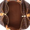 Borsa da viaggio Louis Vuitton  Keepall 45 in tela monogram marrone e pelle naturale - Detail D7 thumbnail