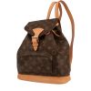 Zaino Louis Vuitton  Montsouris Backpack in tela monogram marrone e pelle naturale - 00pp thumbnail