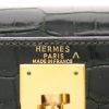 Bolso de mano Hermès  Kelly 28 cm en cocodrilo porosus verde - Detail D2 thumbnail