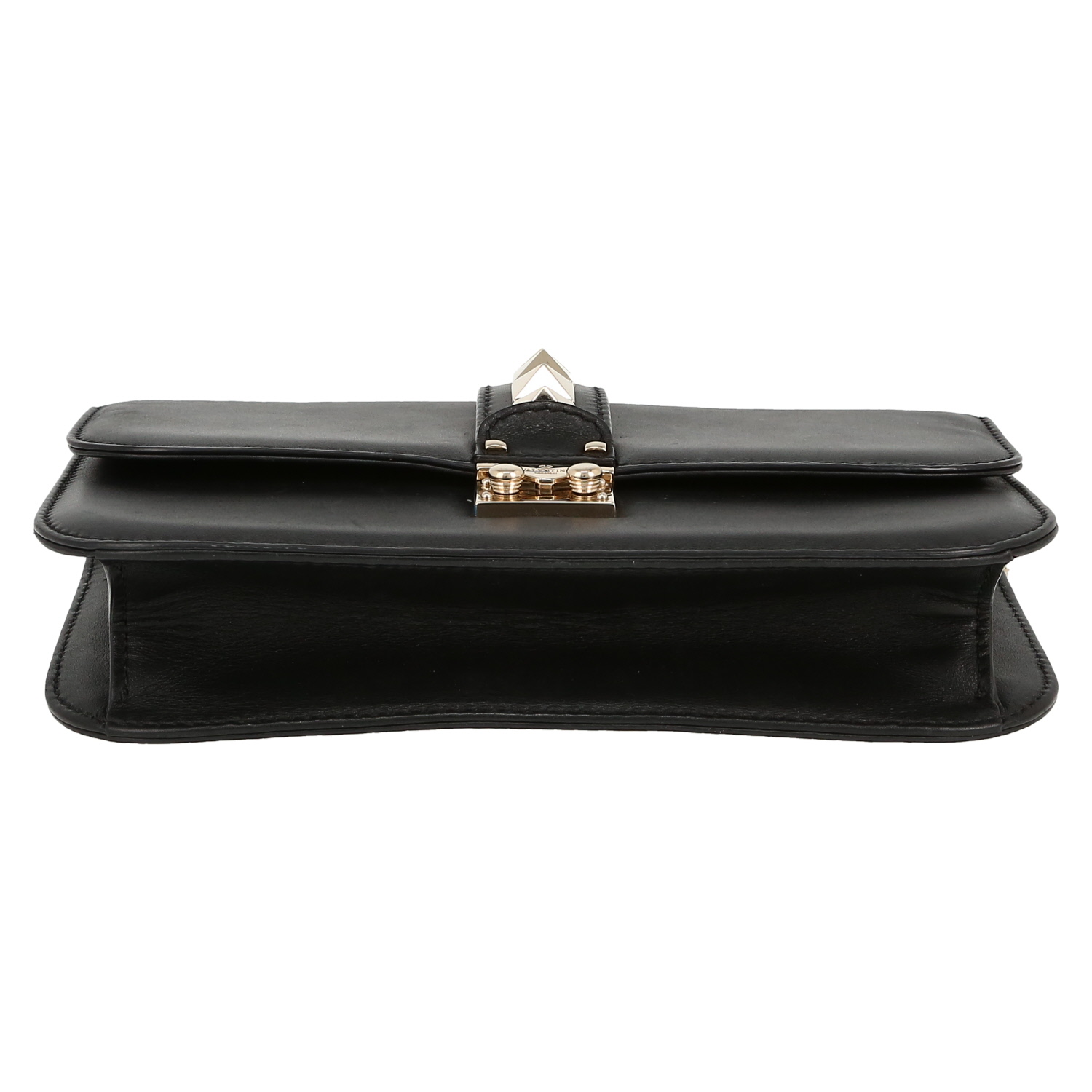 Sac bandoulière Valentino Garavani  Rockstud en cuir noir - Detail D1