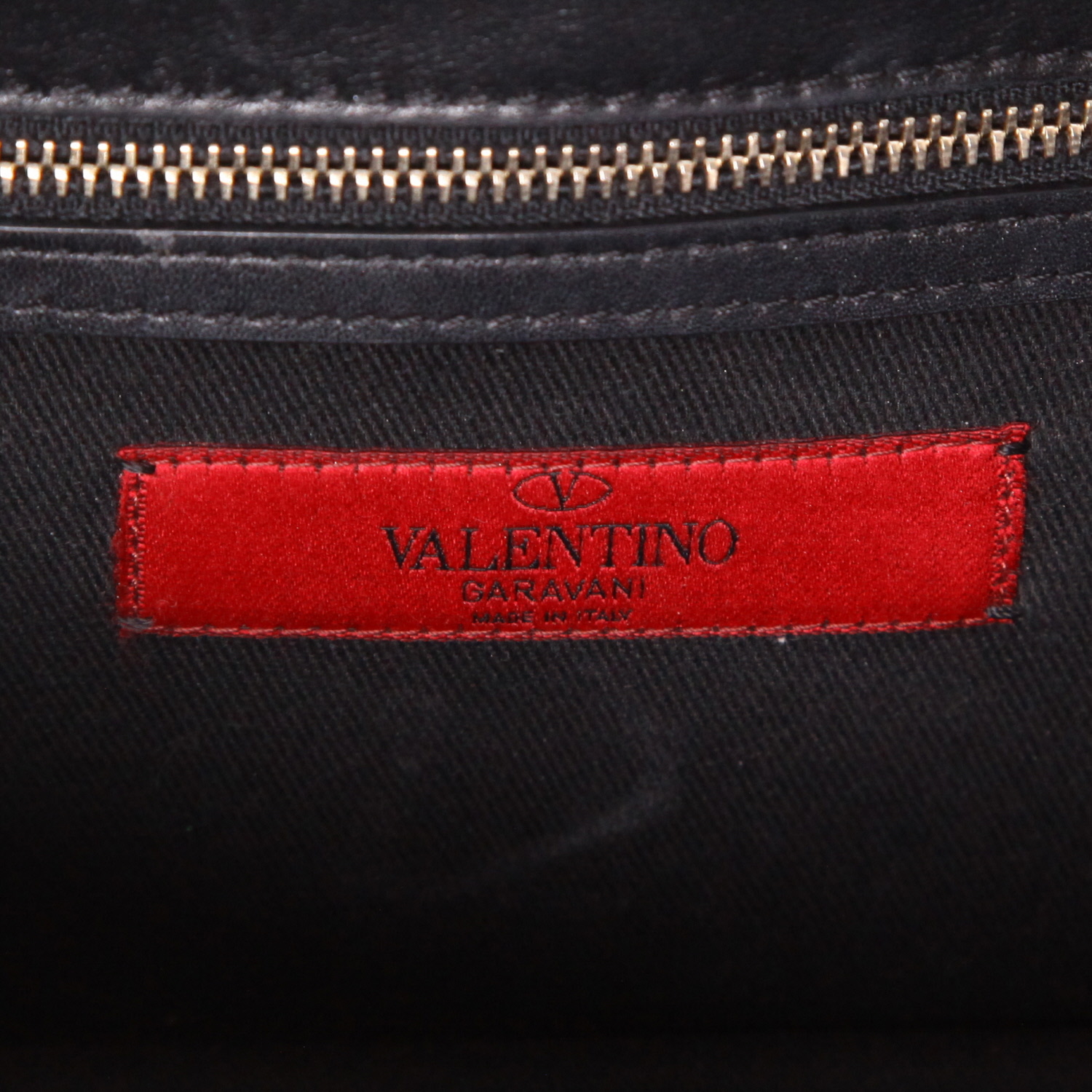 Sac bandoulière Valentino Garavani  Rockstud en cuir noir - Detail D2