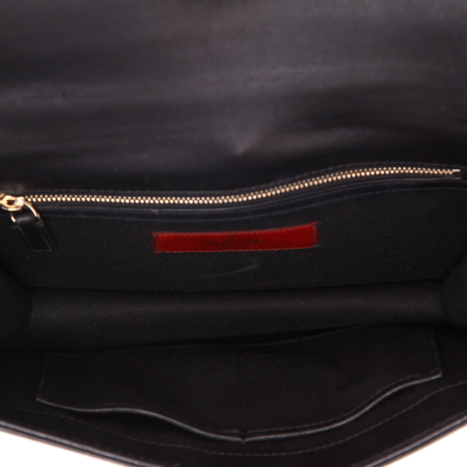 Bolso bandolera Valentino Garavani  Rockstud en cuero negro - Detail D3