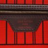 Sac cabas Louis Vuitton  Neverfull moyen modèle  en toile damier ébène et cuir marron - Detail D2 thumbnail
