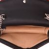 Gucci  Dionysus mini  shoulder bag  in red velvet  and black leather - Detail D3 thumbnail