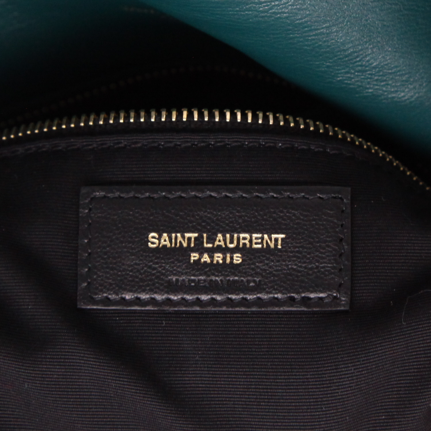 Borsa Saint Laurent  Puffer in velluto blu - Detail D2