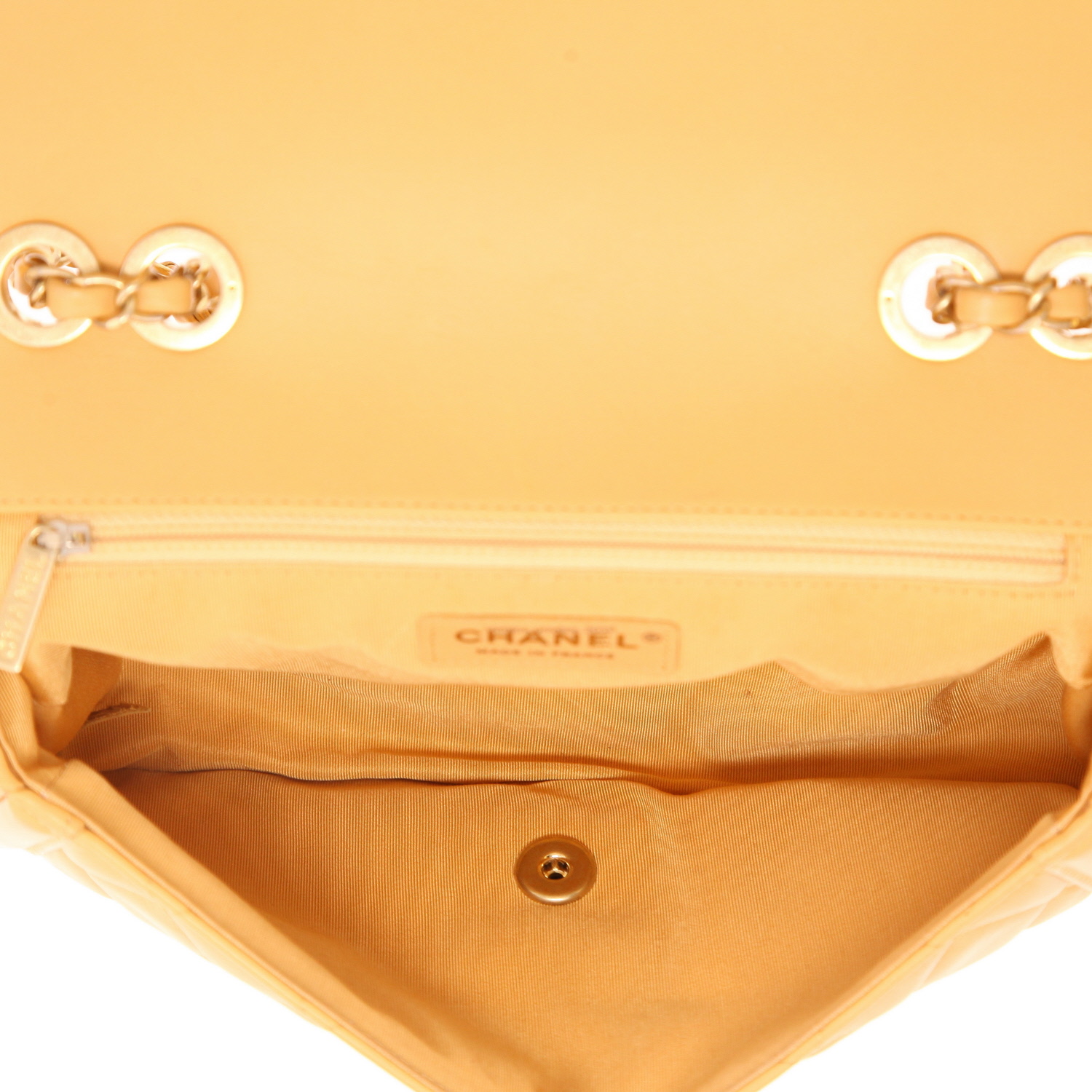 Borsa a tracolla Chanel   in pelle trapuntata beige - Detail D3
