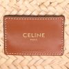 Celine  Panier Triomphe Teen shopping bag  in beige raphia  and brown leather - Detail D6 thumbnail