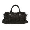 Prada   handbag  in black embossed leather - 360 thumbnail