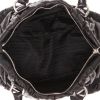 Prada   handbag  in black embossed leather - Detail D3 thumbnail