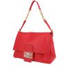 Bolso de mano Fendi  Mamma Baguette en cuero rojo - 00pp thumbnail