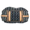 Louis Vuitton  Editions Limitées handbag  in blue monogram denim canvas  and natural leather - Detail D1 thumbnail