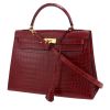 Borsa Hermès  Kelly 32 cm in coccodrillo niloticus rosso - 00pp thumbnail