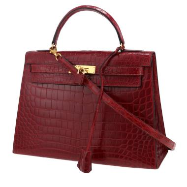 Hermès  Kelly 32 cm handbag  in red niloticus crocodile
