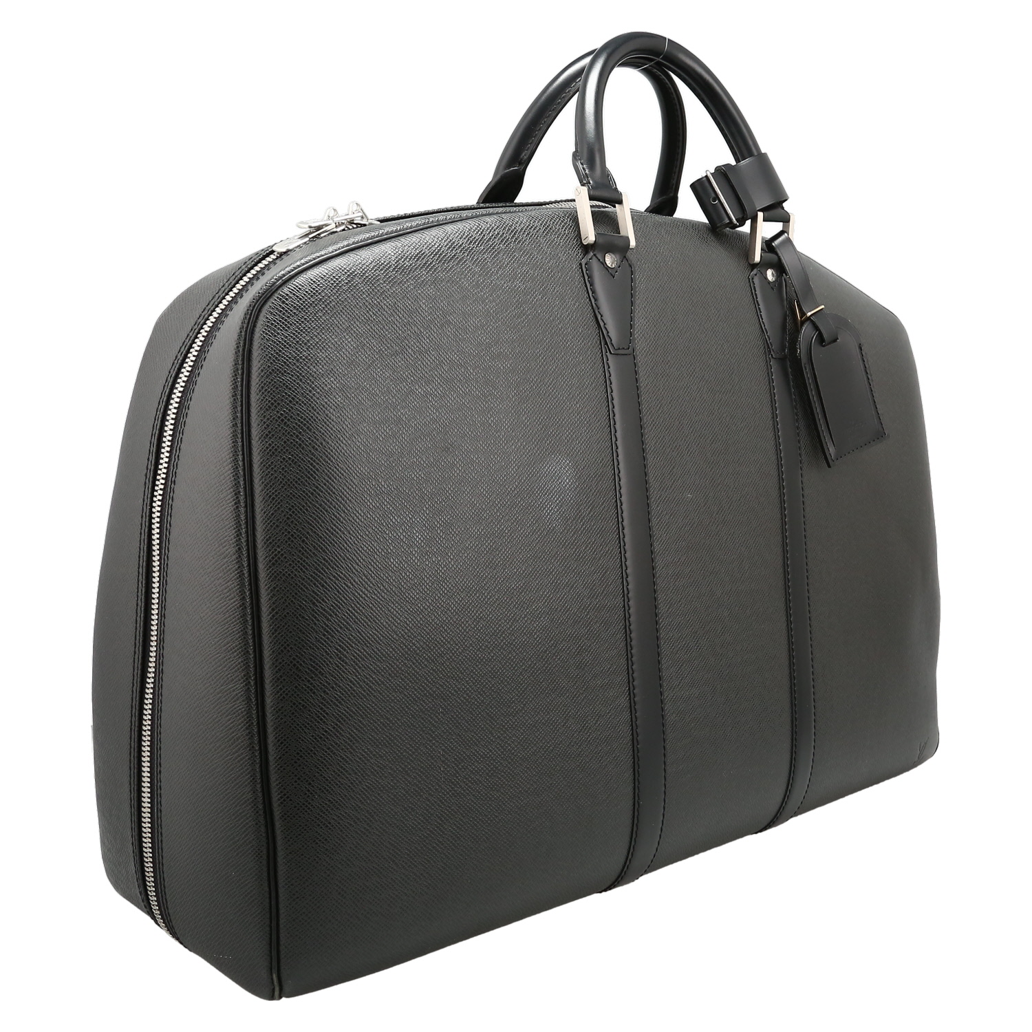 Louis Vuitton Kendall travel bag in grey Ardoise taiga leather - Detail D3
