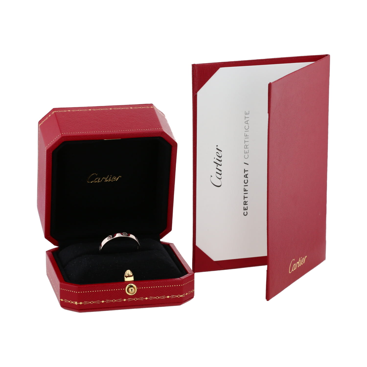 Fede nuziale Cartier Love in oro bianco - Detail D2