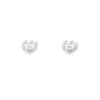 Paire de boucles d'oreilles Chopard Happy Diamonds Icon en or blanc et diamants - 00pp thumbnail