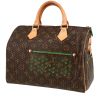 Louis Vuitton  Speedy Editions Limitées handbag  in brown and green monogram canvas  and natural leather - 00pp thumbnail