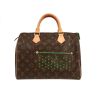Louis Vuitton  Speedy Editions Limitées handbag  in brown and green monogram canvas  and natural leather - 360 thumbnail