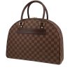 Bolso de mano Louis Vuitton  Nolita en lona a cuadros ébano y cuero marrón - 00pp thumbnail