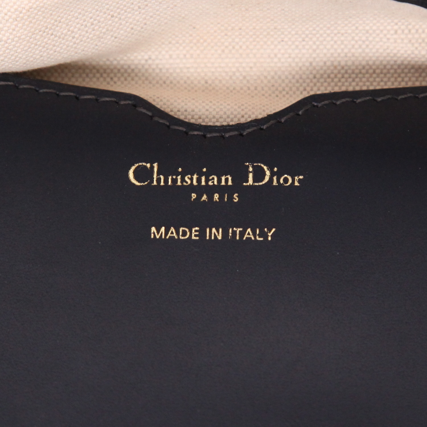 Borsa Dior  Bucket in tessuto a monogramma Oblique blu marino e pelle blu marino - Detail D2