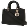 Dior  Lady D-Sire handbag  in black leather taurillon clémence - 00pp thumbnail