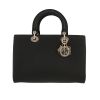 Bolso de mano Dior  Lady D-Sire en cuero taurillon clémence negro - 360 thumbnail