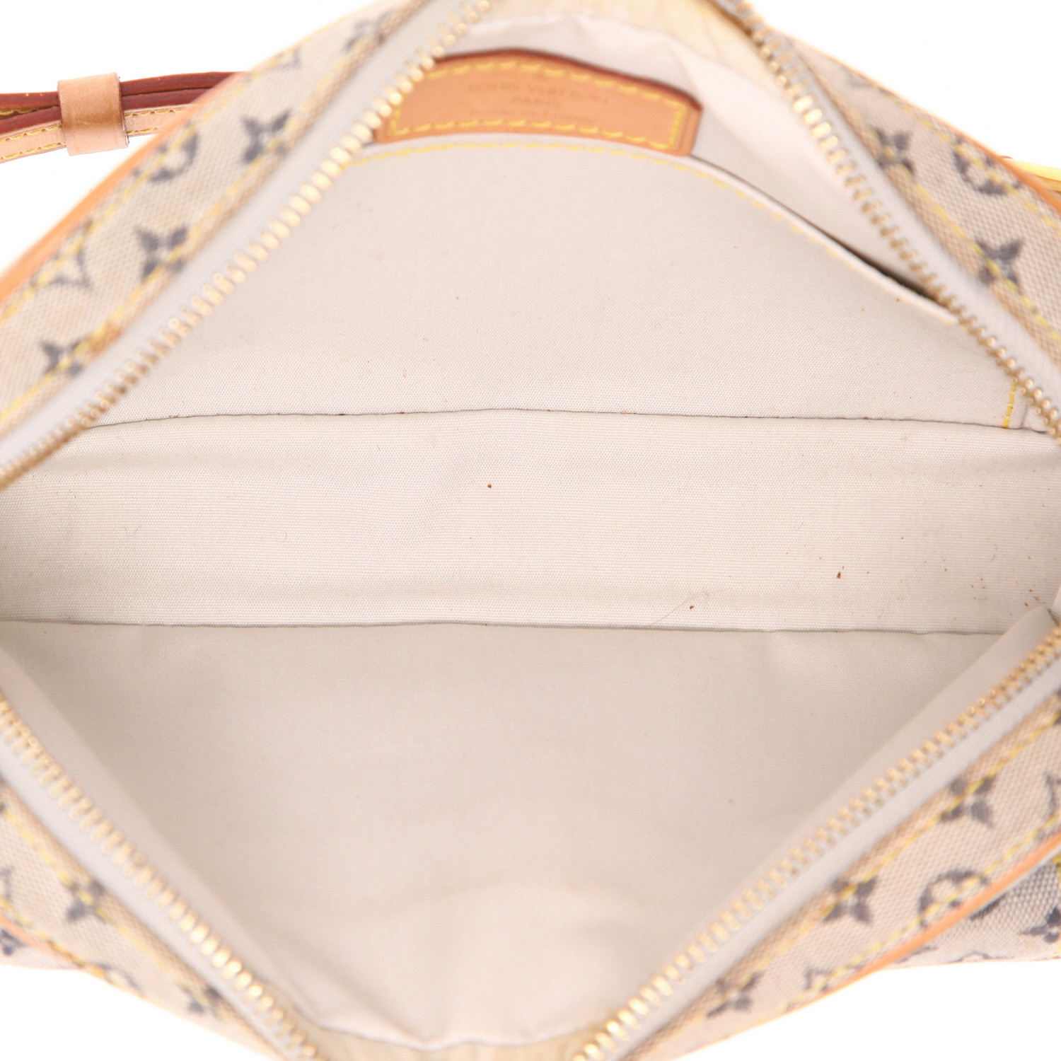 Louis Vuitton  Juliette shoulder bag  in grey monogram canvas Idylle  and natural leather - Detail D3