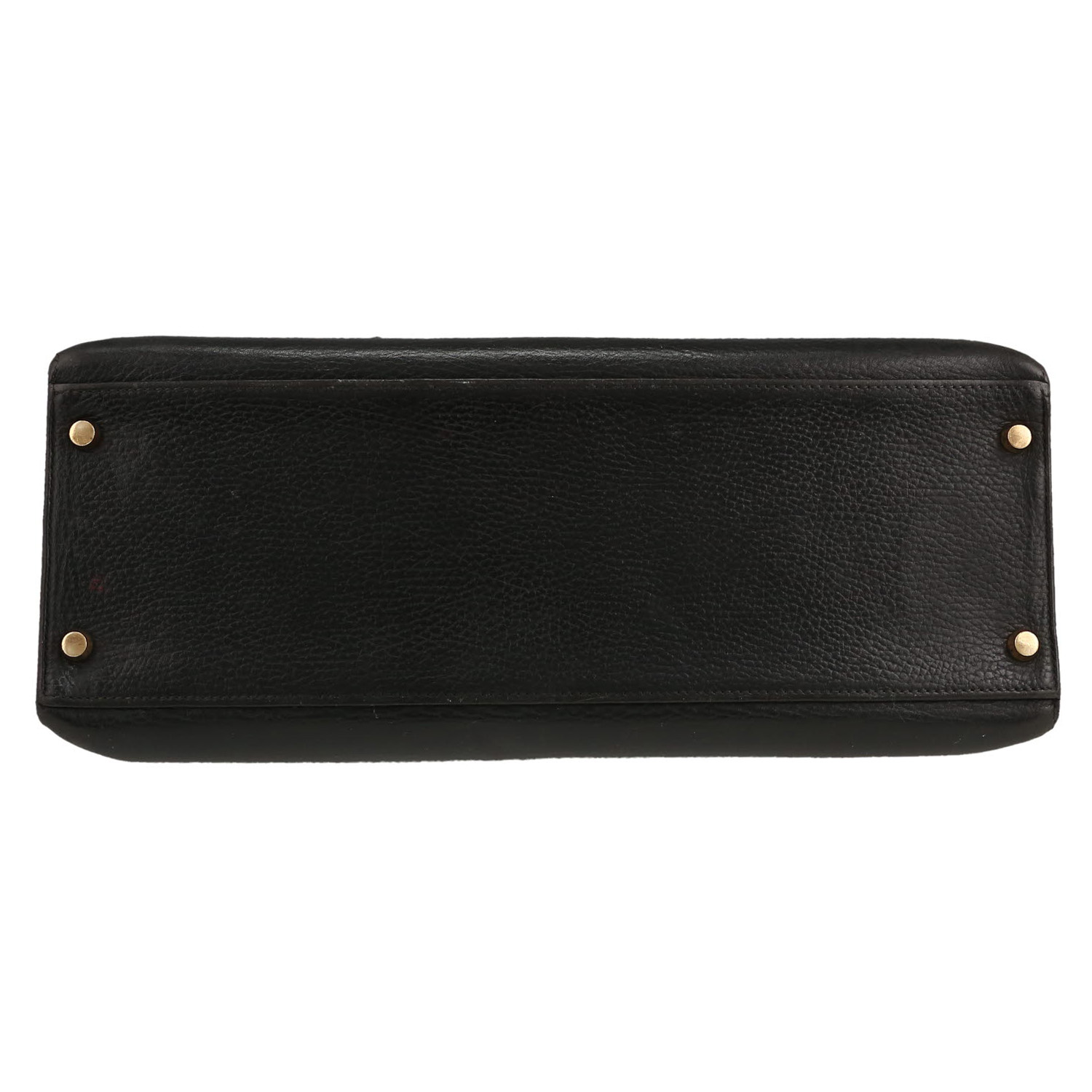 Sac à main Hermès  Kelly 35 cm en cuir Ardenne noir - Detail D1