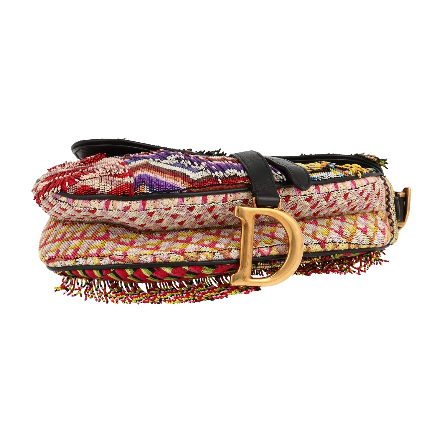 Borsa Dior  Saddle in pelle nera - Detail D1