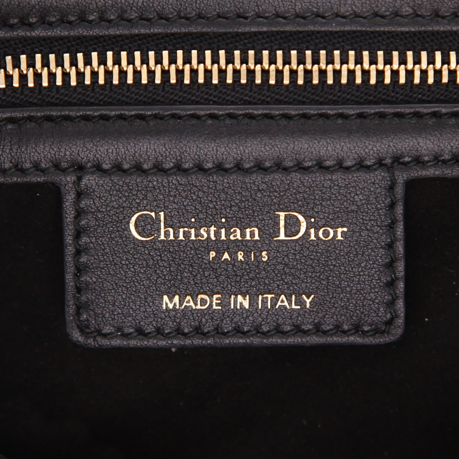 Bolso de mano Dior  Saddle en cuero negro - Detail D2