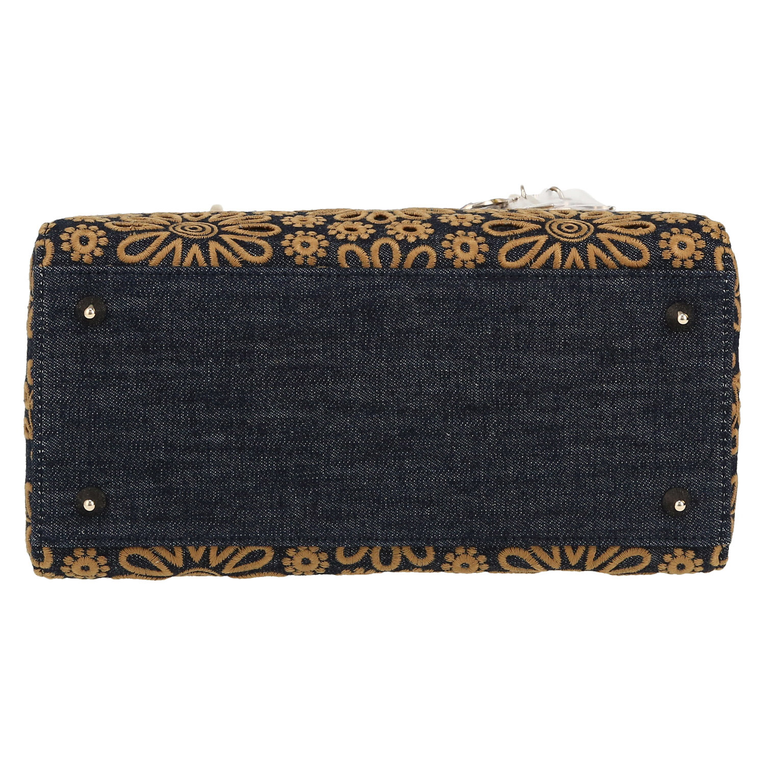 Borsa Dior  Lady Dior in denim blu - Detail D1