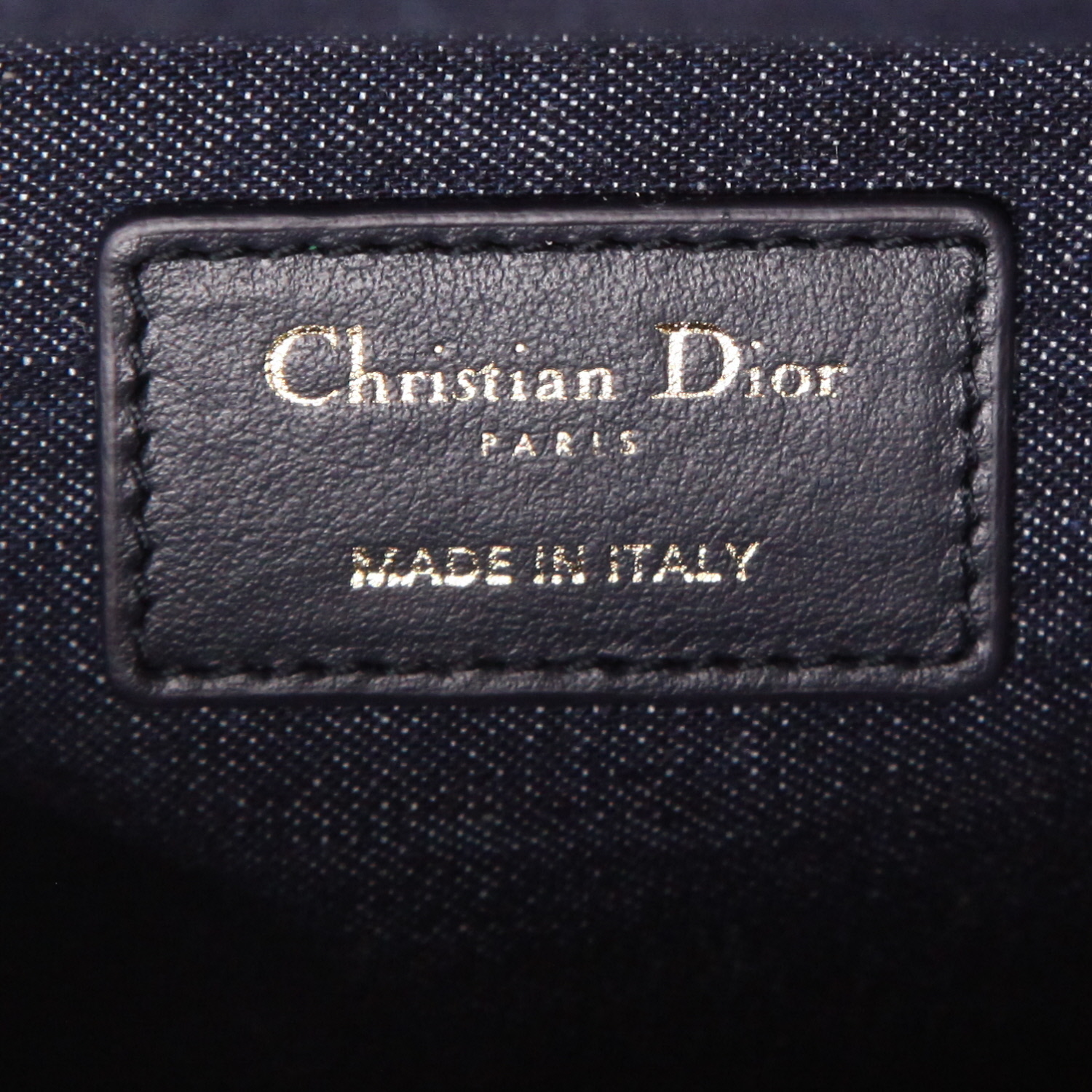 Borsa Dior  Lady Dior in denim blu - Detail D2
