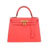 Hermès  Kelly 28 cm handbag  in Rose Texas epsom leather - 360 thumbnail