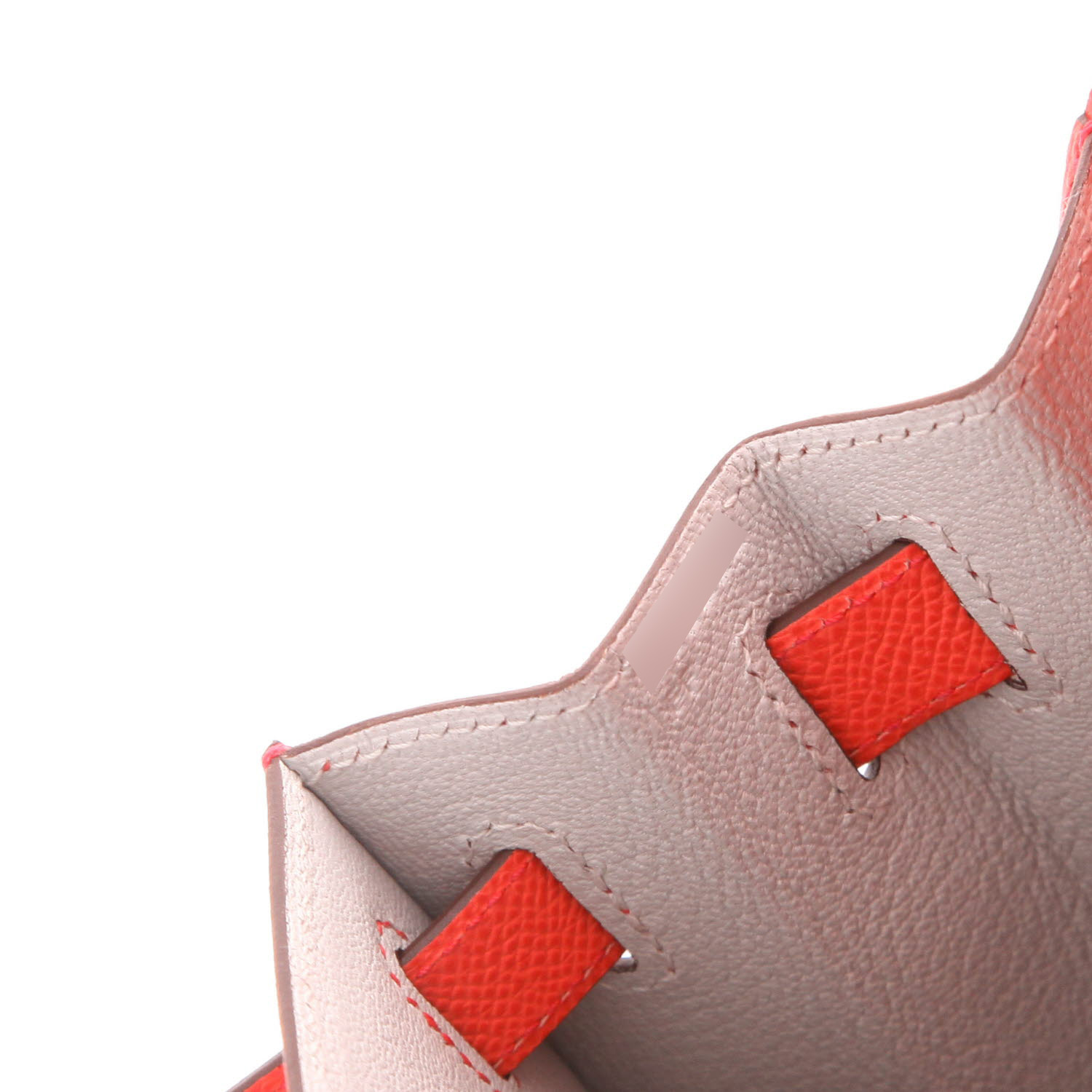 Borsa Hermès  Kelly 28 cm in pelle Epsom Rose Texas - Detail D4