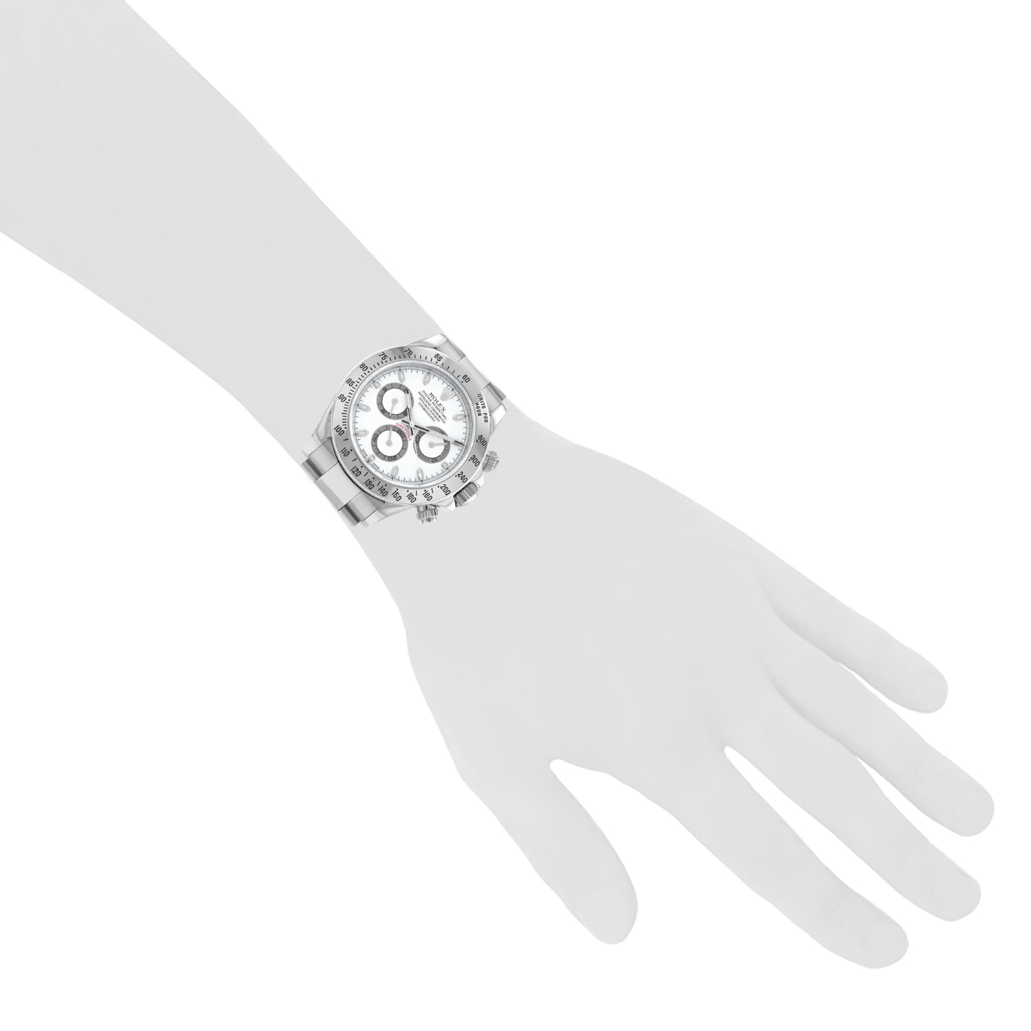 Rolex Daytona Automatique  in stainless steel Ref: Rolex - 116520  Circa 2005 - Detail D1